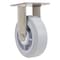 Vestil Thermoplastic Rubber Rigid Caster 6 In. Diameter x 2 In. Width 600 Lb. Capacity Gray CST-E-SS-6X2TPR-R - alternate 4